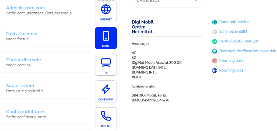 activare roaming digi mobil